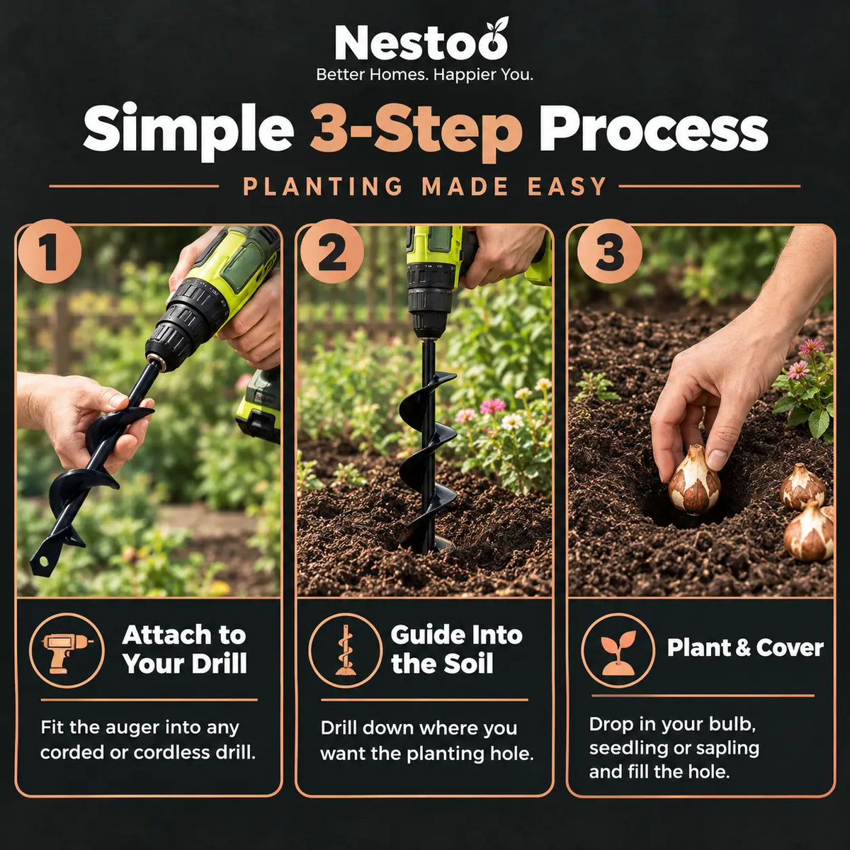 Nestoo™ - Fast Gardening Hole Digger Tool
