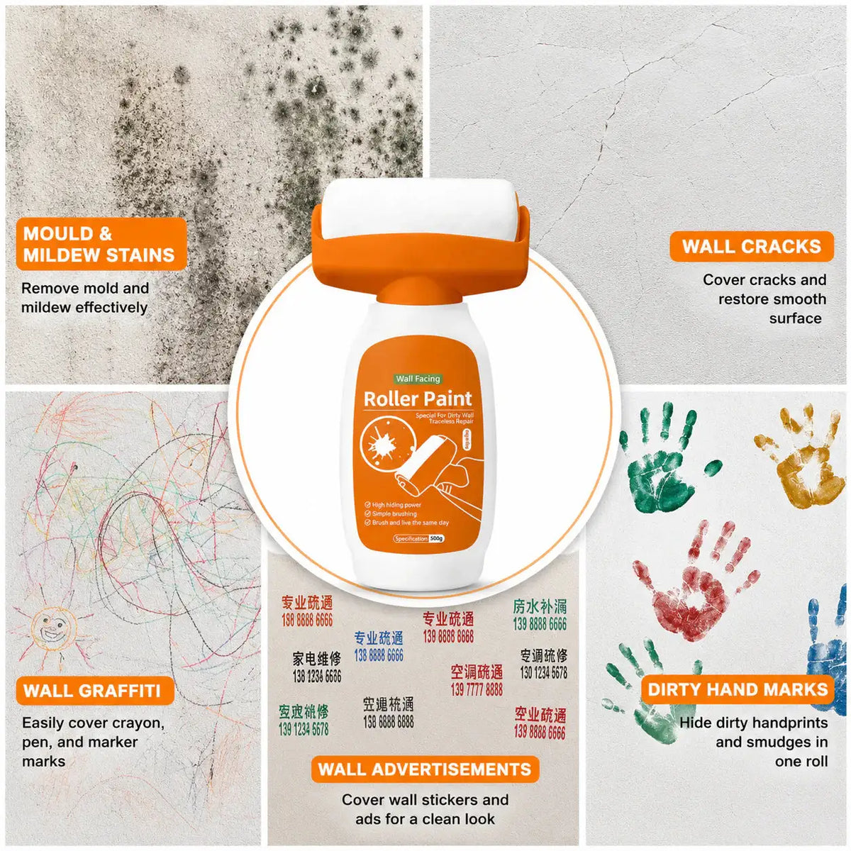 WallFix™ - Magic Wall Repair Roller (500g)