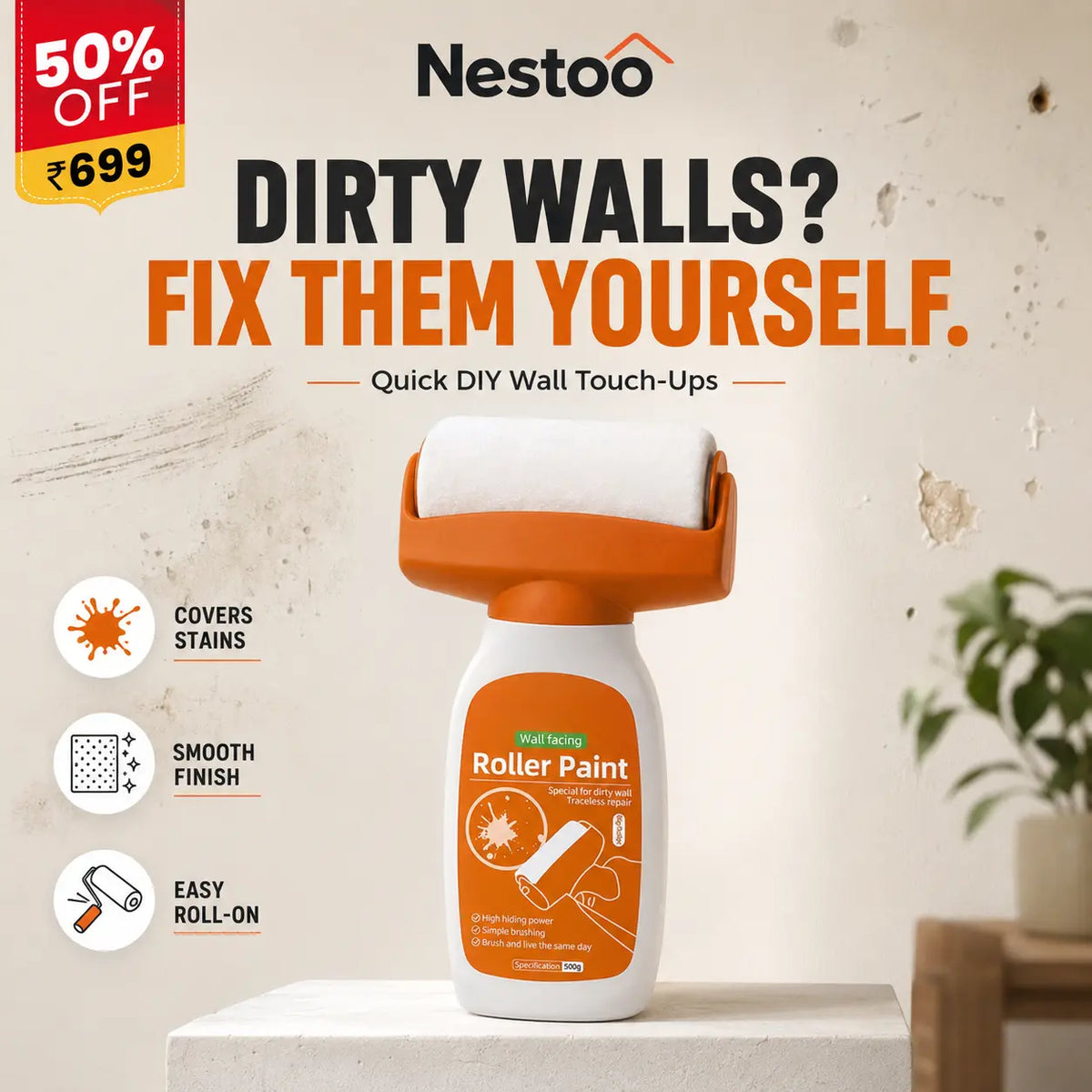 WallFix™ - Magic Wall Repair Roller (500g)