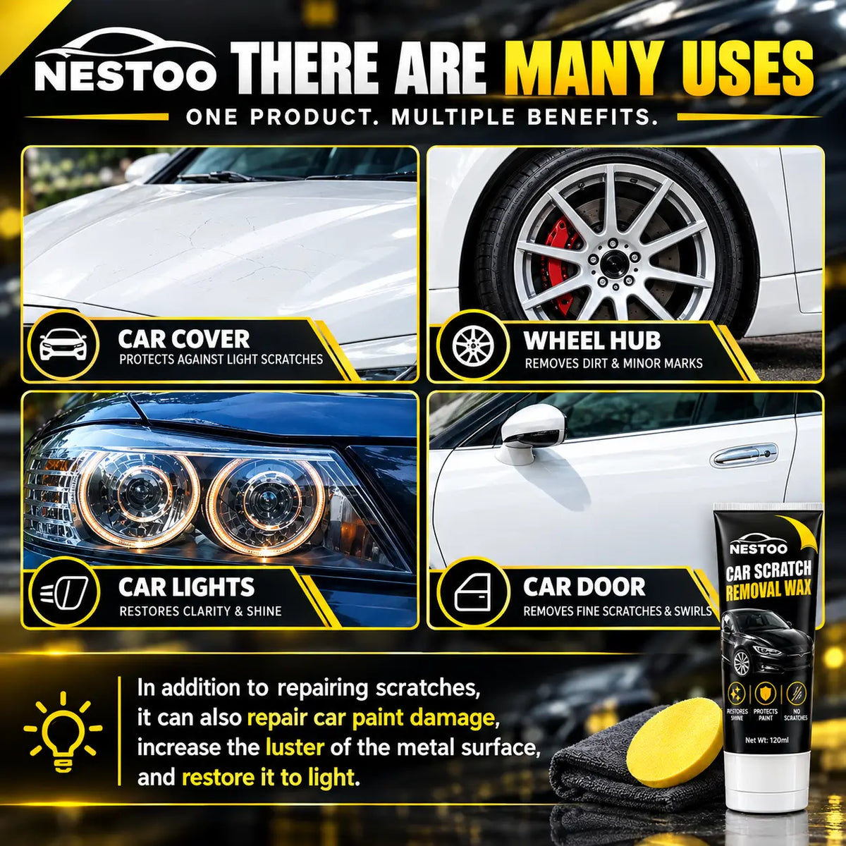 Nestoo® - Car Scratch Removal Wax 🔥 Buy 1 Get 1 Free 🔥