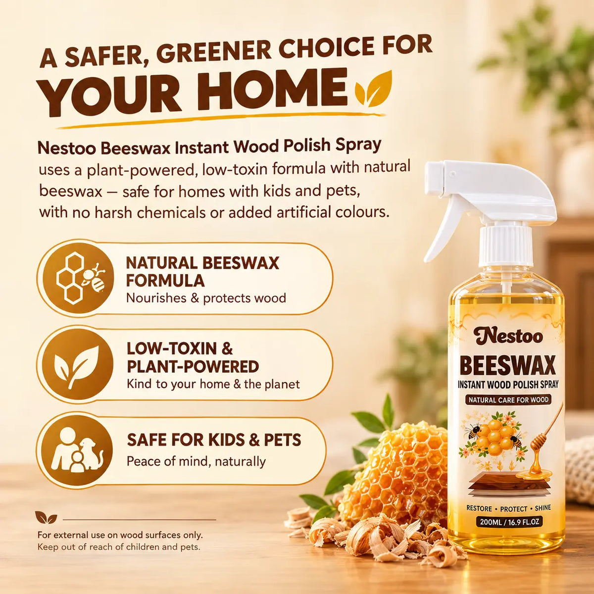 Nestoo® - RichWood Beeswax Furniture Polish Spray 🔥 Buy 1 Get 1 Free 🔥