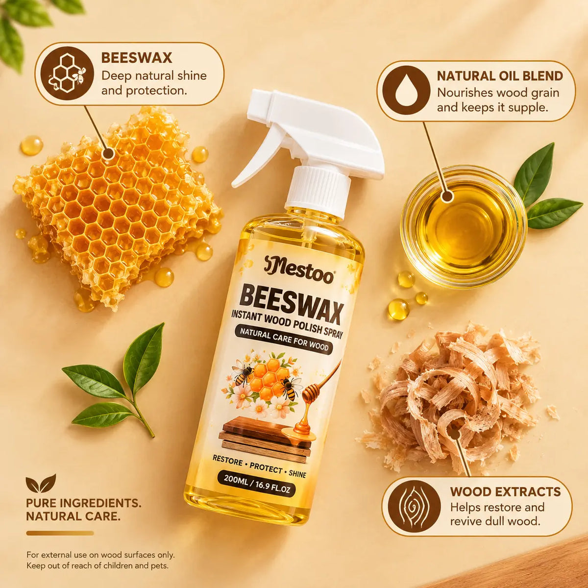 Nestoo® - RichWood Beeswax Furniture Polish Spray 🔥 Buy 1 Get 1 Free 🔥