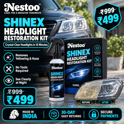 Nestoo™ ShineX Headlight Restoration Kit 🔥Festive Sale🔥