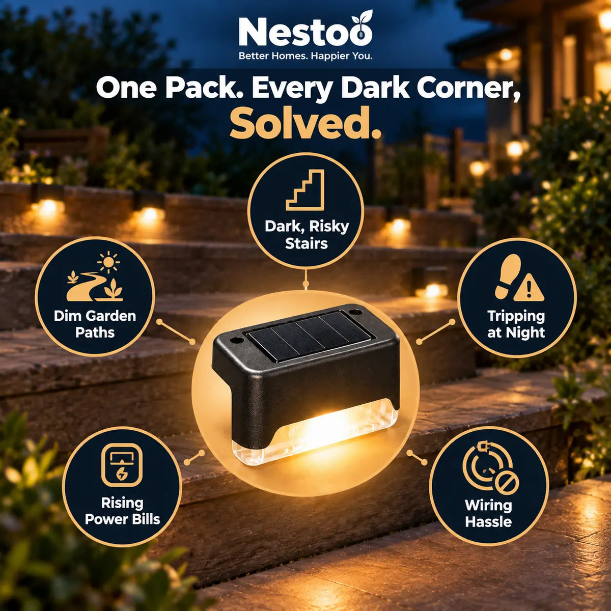 Nestoo - Outdoor Solar Lights | 🔥Buy 2 Get 2 Free🔥