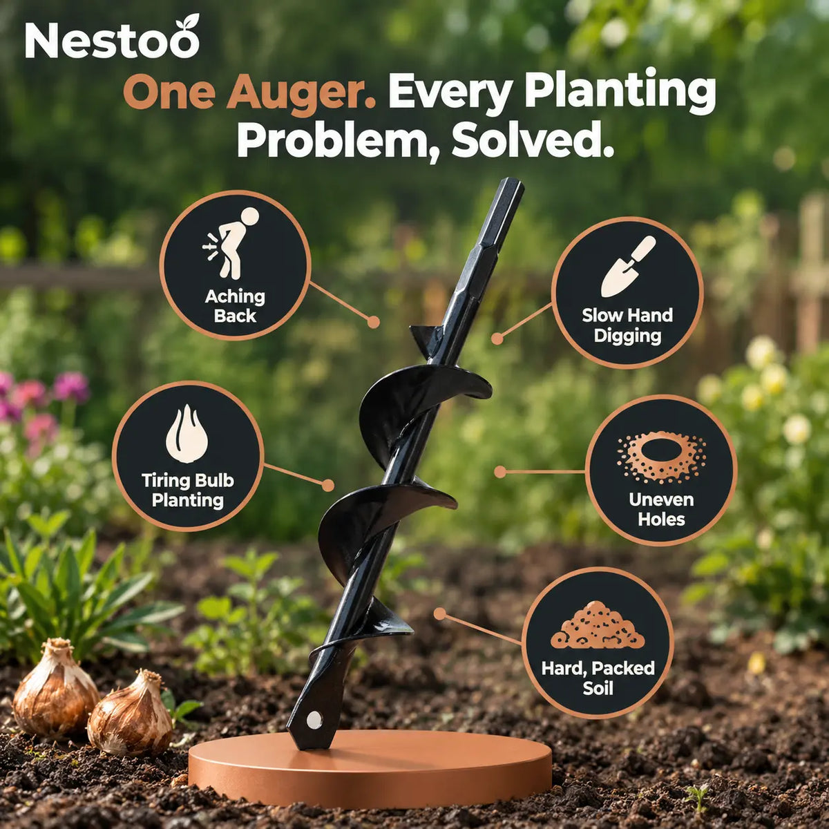 Nestoo™ - Fast Gardening Hole Digger Tool