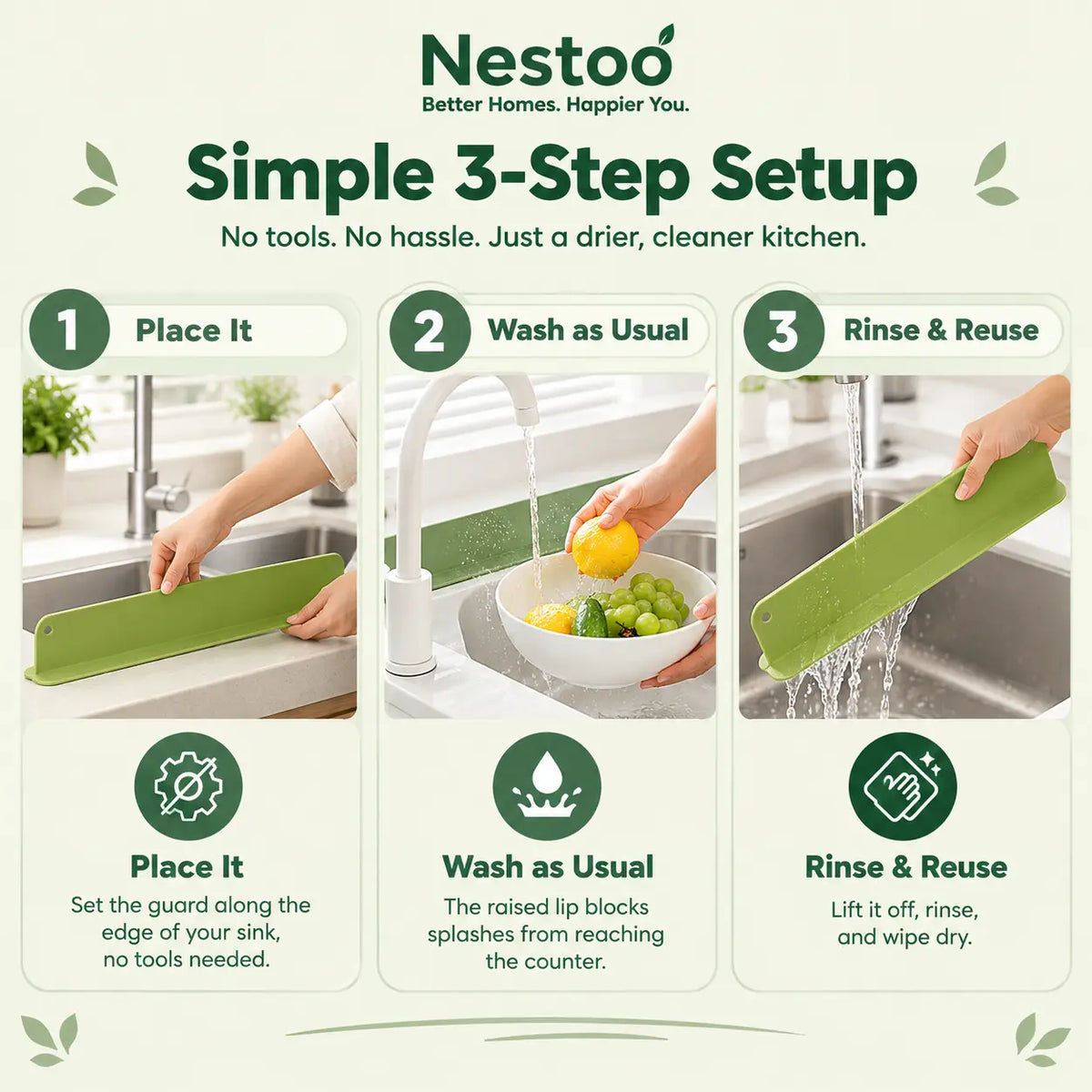 Nestoo - Sink Splash Guard 🔥Buy 1 Get 1 Free🔥
